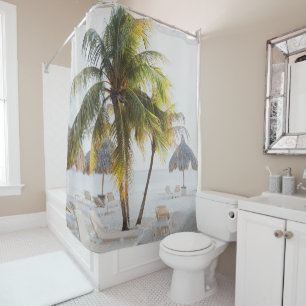 Cas Abao - Tropical Beach Escape #4 #ocean #wall Shower Curtain