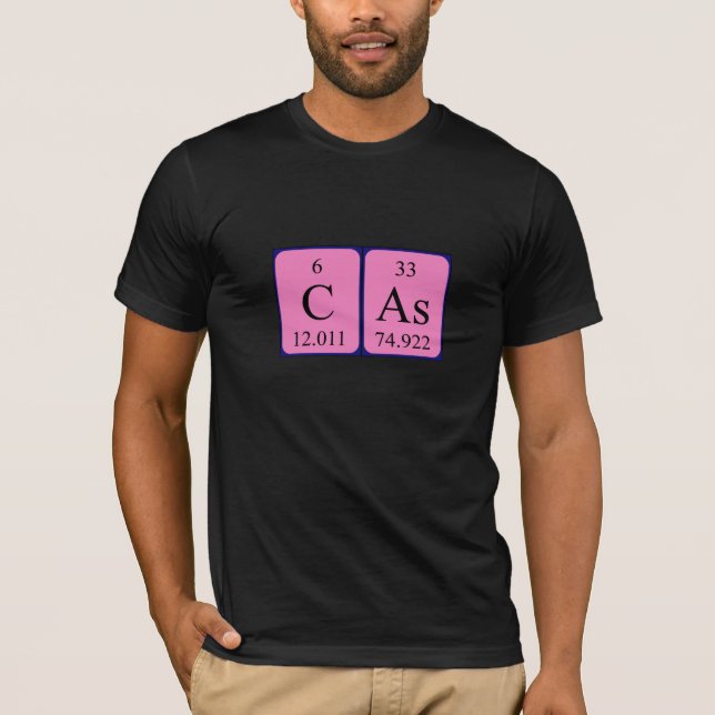 Cas periodic table name shirt (Front)