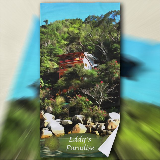 Casa Bahia Bonita Paradise 0759 Beach Towel (Creator Uploaded)