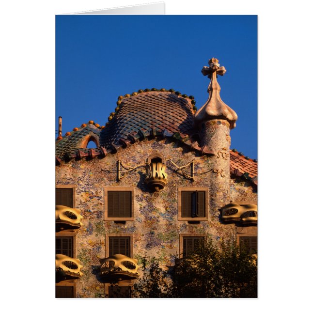 Casa Batilo, Gaudi Architecture, Barcelona, (Front)
