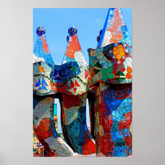Casa Batllo Barcelona Spain Poster (Front)
