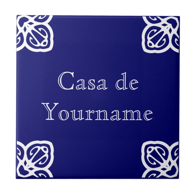 Casa de Custom Name Tile Sign (Front)