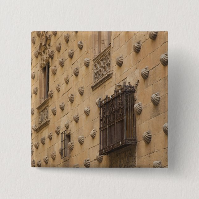 Casa de las Conchas, House of Shells 15 Cm Square Badge (Front)