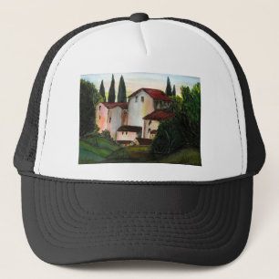 Casa de Pueblo Dibujo Tuscany italy Countryside Trucker Hat