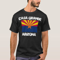 Casa Grande, Arizona with Arizona State Flag
