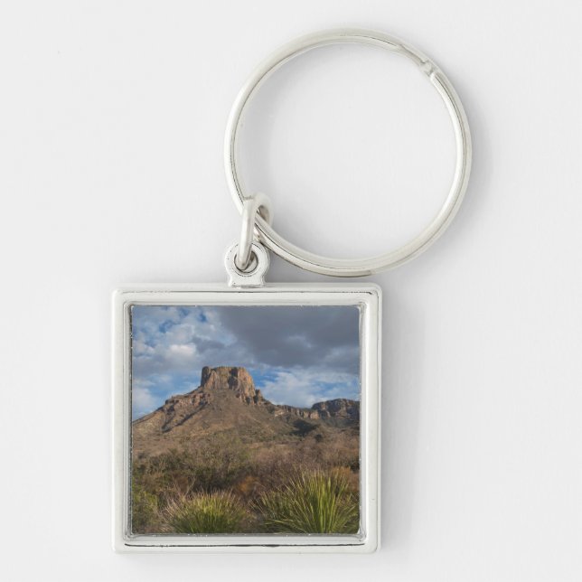 Casa Grande Peak, Chisos Basin, Big Bend Key Ring (Front)