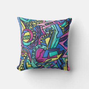 Casa Mia-Hand Painted Abstract Art Cushion