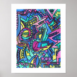 Casa Mia-Modern Bauhaus Geometric Art Poster