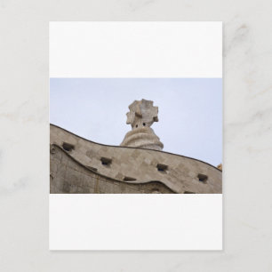casa mila barcelona postcard