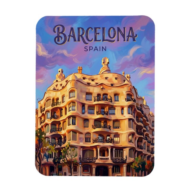 Casa Milà (La Pedrera) Spain Magnet (Vertical)