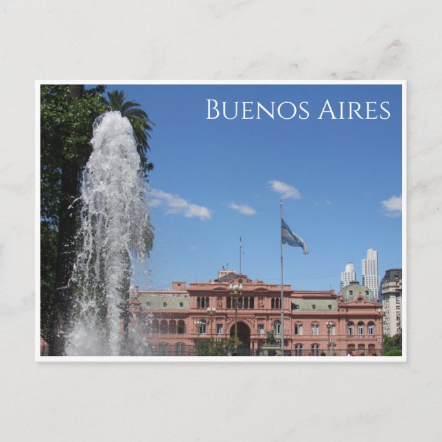 casa rosada fountain postcard (Front)