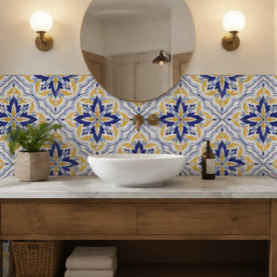 Casa Valencia Amber Medallion Mediterranean Ceramic Tile