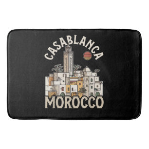 casablanca morocco bath mat