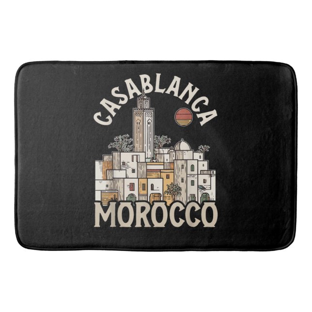 casablanca morocco  bath mat (Front)