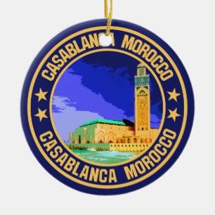 Casablanca Morocco                                 Ceramic Ornament