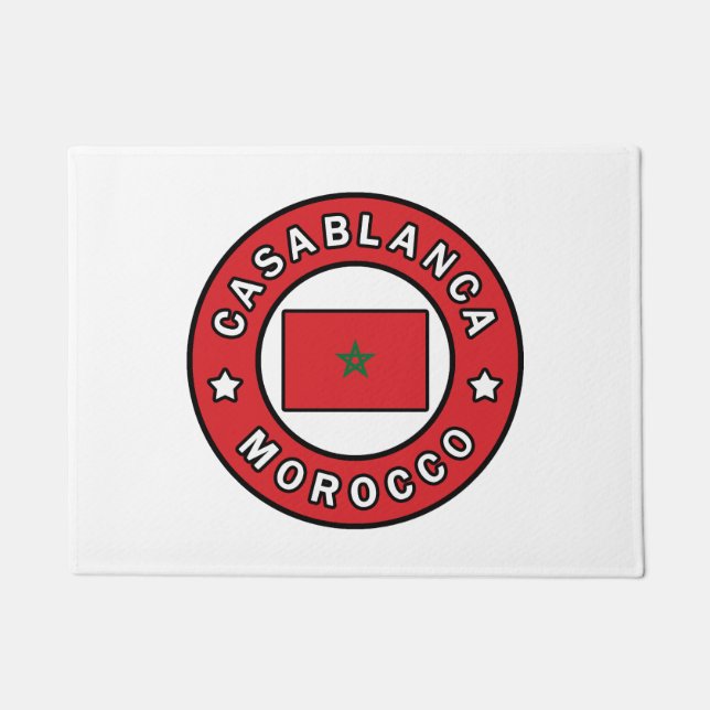Casablanca Morocco Doormat (Front)