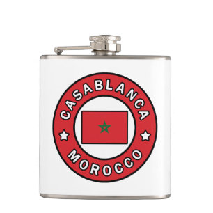 Casablanca Morocco Hip Flask