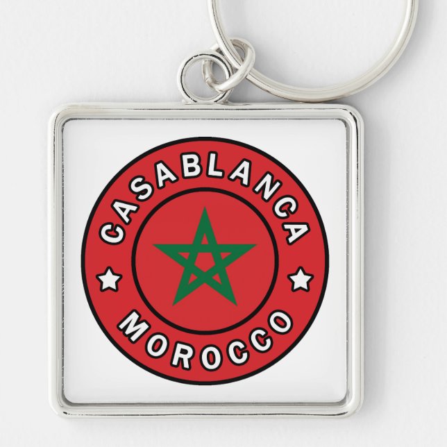 Casablanca Morocco Key Ring (Front)