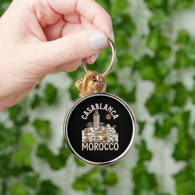 casablanca morocco  key ring (Hand)