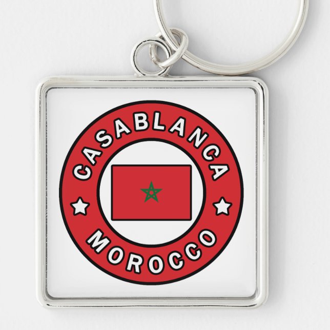 Casablanca Morocco Key Ring (Front)