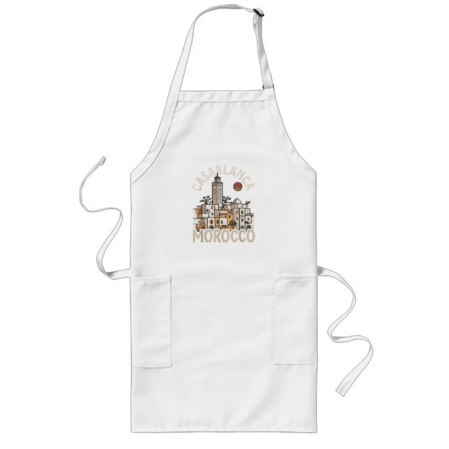 casablanca morocco  long apron (Front)