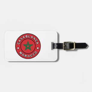 Casablanca Morocco Luggage Tag