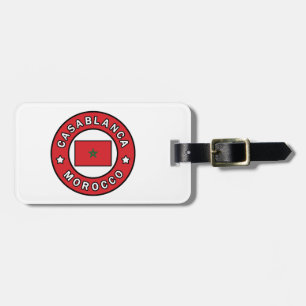 Casablanca Morocco Luggage Tag