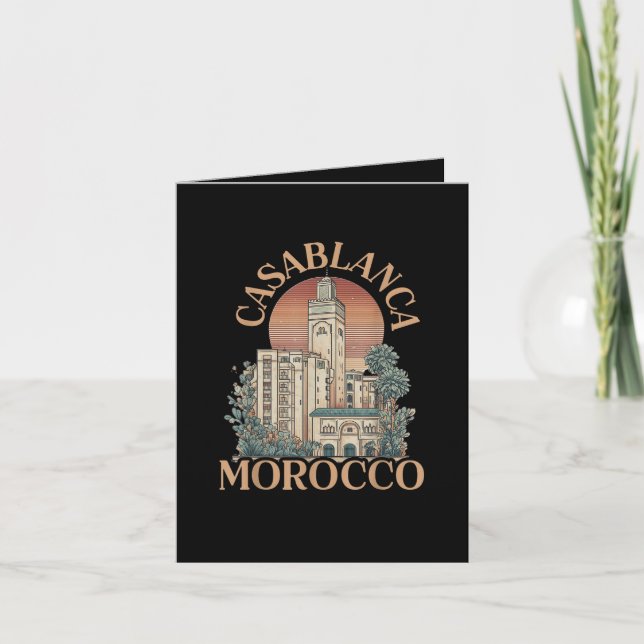 casablanca morocco note card (Front)