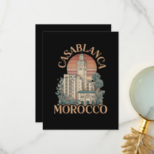 casablanca morocco thank you card