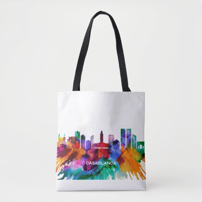 Casablanca Skyline Tote Bag (Front)