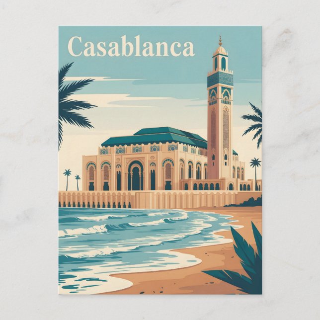 Casablanca vintage postcard (Front)