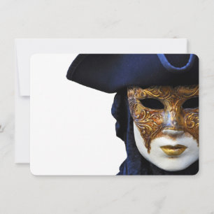 Casanova Venice Carnival Theatre Mask Invitation