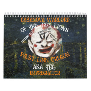 CASANOVA WARLORD MORES WEST LINN OREGON OR CALENDAR
