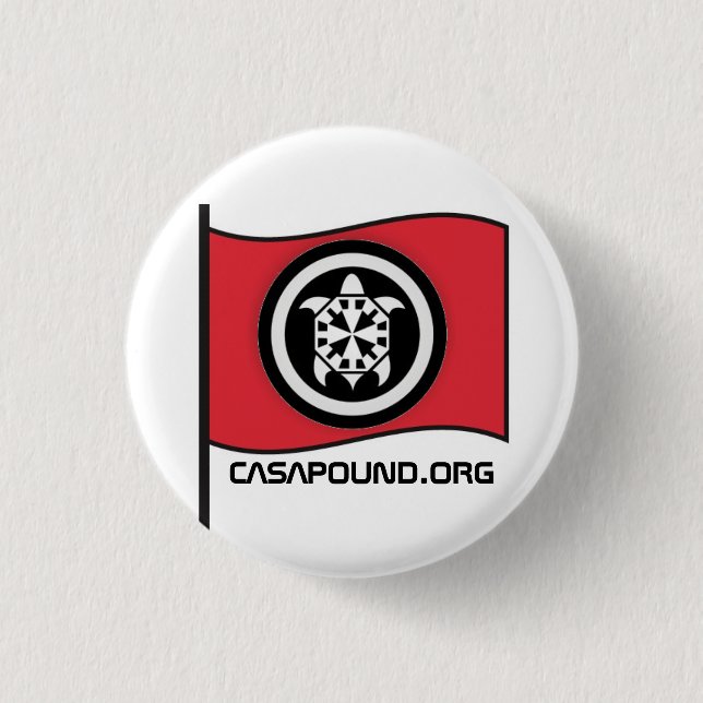 CASAPOUND CASA POUND ITALIA 3 CM ROUND BADGE (Front)