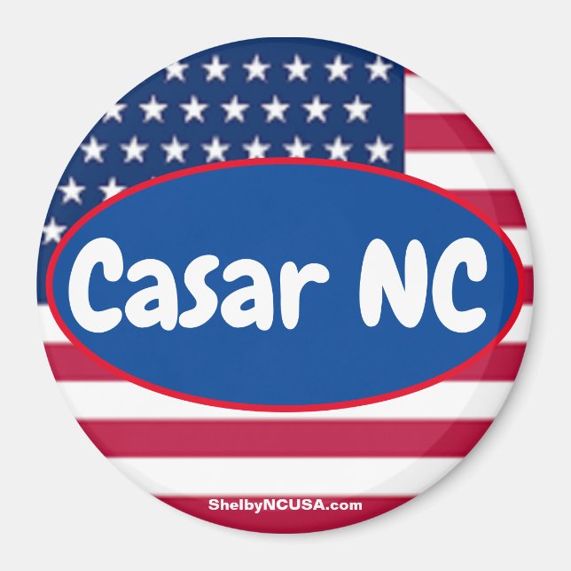Casar NC Patriotic magnet (Front)