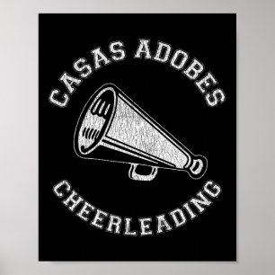 Casas Adobes Cheer Distressed Retro 90's Cheerlead Poster