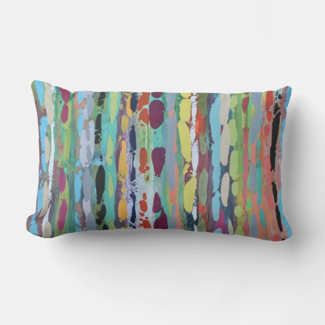 Cascade 2 Outdoor Lumbar Throw Pillow (Front)