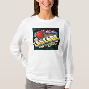 Cascade Apple Label (blue) - Cashmere, WA T-Shirt