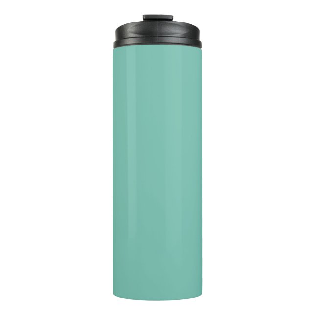 Cascade Aqua Green Solid Colour Print Thermal Tumbler (Front)