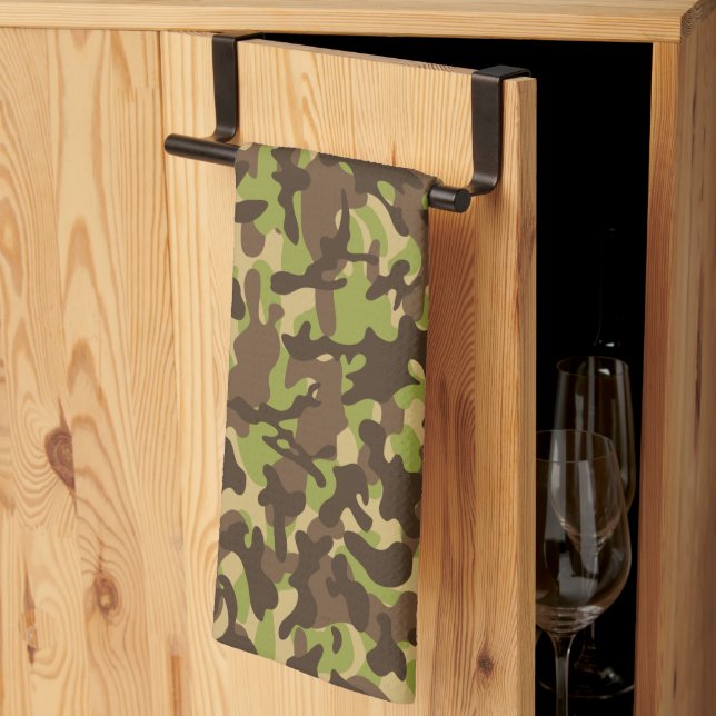 Cascade Camouflage  Tea Towel (Thirds Fold)