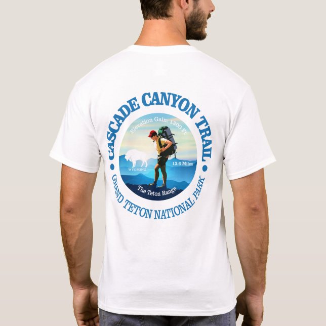 Cascade Canyon Trail (C) T-Shirt (Back)