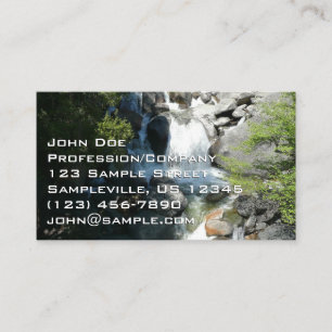 Cascade Falls at Yosemite National Park Business Card