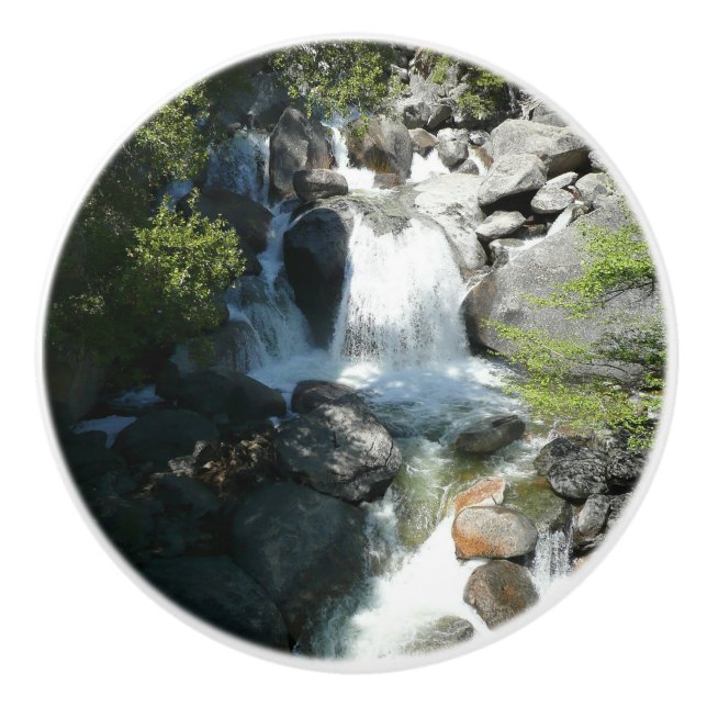 Cascade Falls at Yosemite National Park Ceramic Knob (Front)