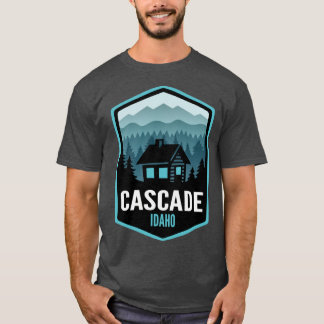 Cascade Idaho Mountain Town Cabin Oversized T-Shirt