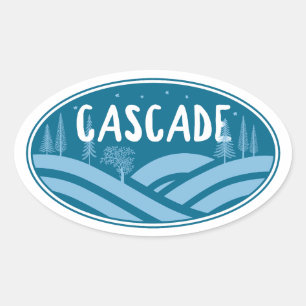 Cascade Idaho Outdoors Oval Sticker
