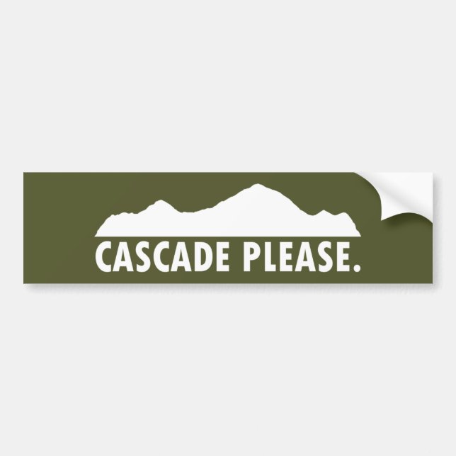 Cascade Idaho Please Bumper Sticker (Front)