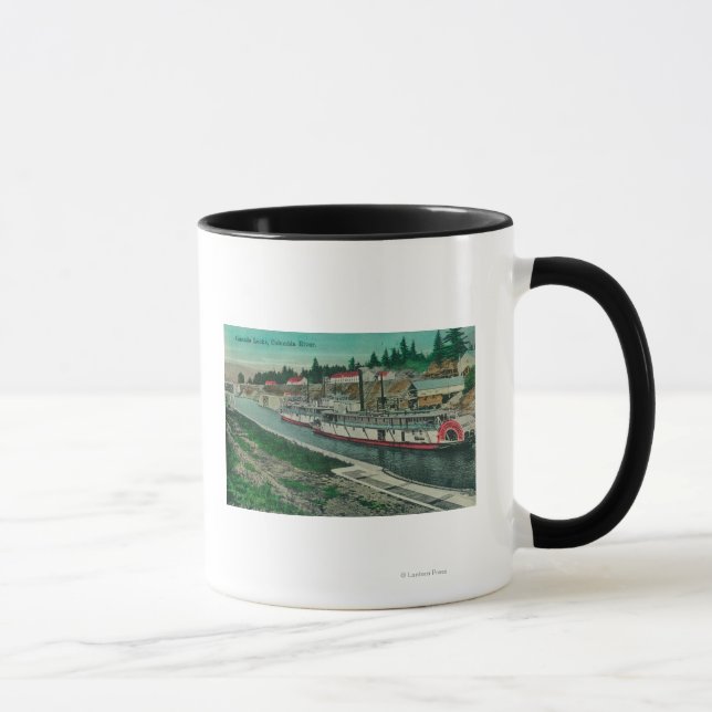 Cascade Locks on the Columbia River Mug (Right)