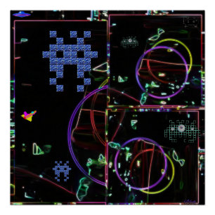 Cascade of Electronic Games Poster