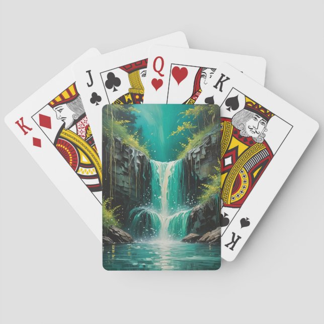 Cascade of Serenity Playing Cards (Back)