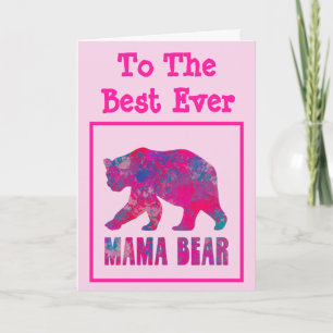 Cascade Pink Mama Bear Mother's Day Card